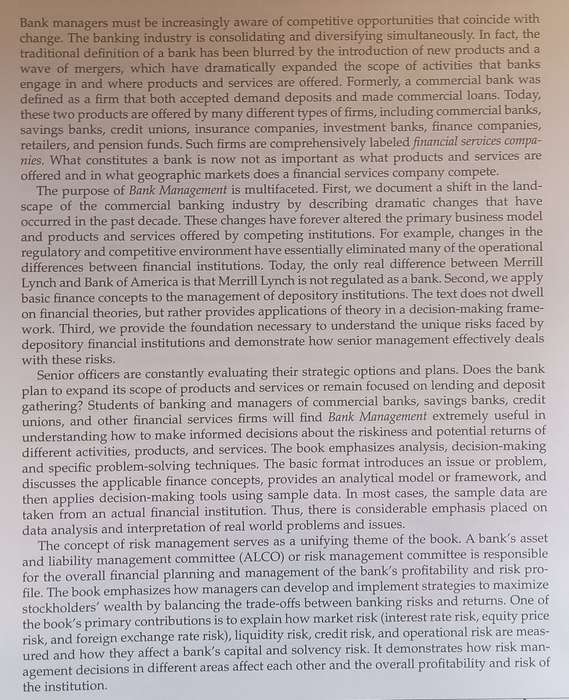 Bank Management (5th Ed.) | Timothy W. Koch & S. Scott MacDonald