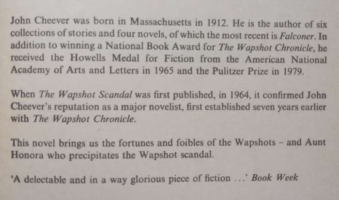 The Wapshot Scandal | John Cheever