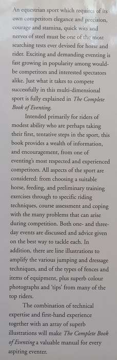 The Complete Book of Eventing | Jane Holderness-Roddam