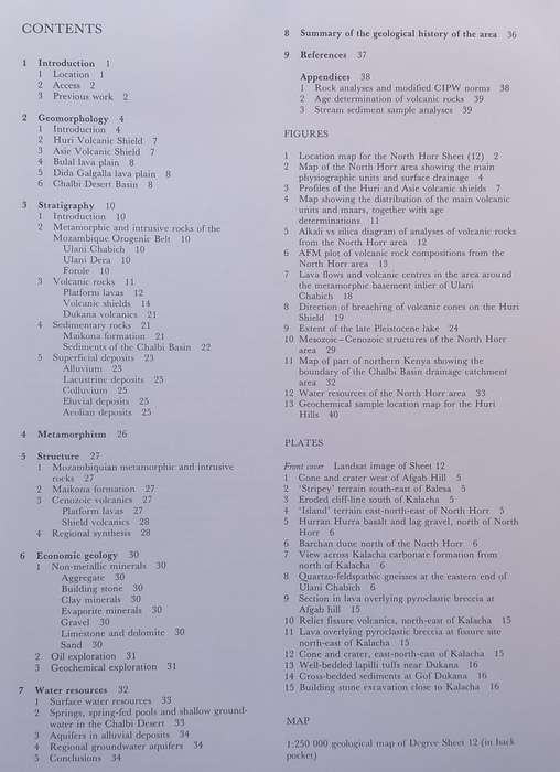 Geology of the North Horr Area (Kenya Mines and Geological Department Report No. 110) | T. J. Cha...