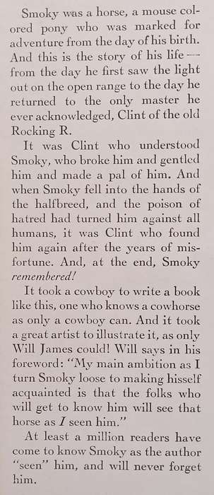 Smoky: The Cowhorse | Will James
