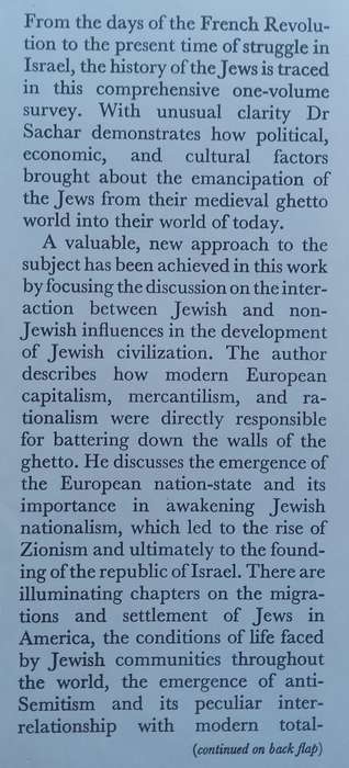 The Course of Modern Jewish History | Howard M. Sachar