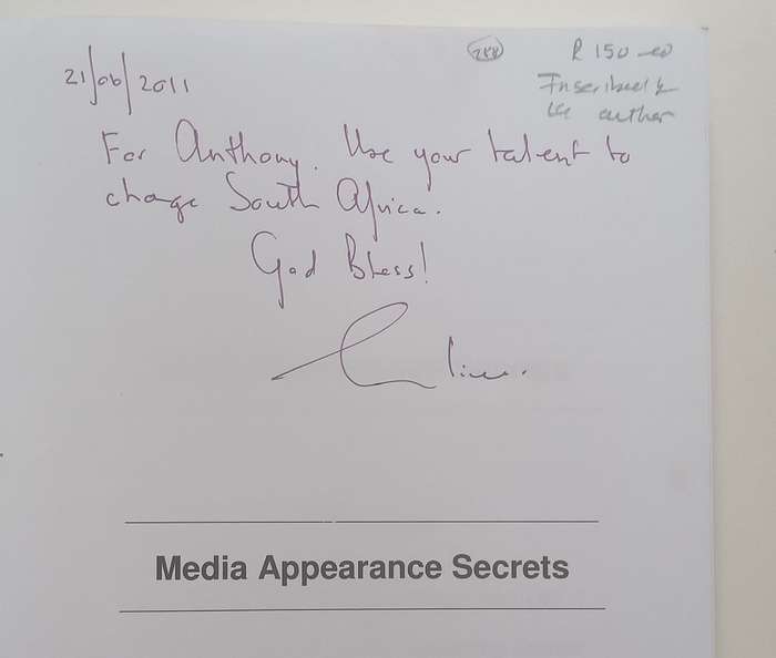 Media Appearance Secrets (Inscribed by Author) | Clive Simpkins