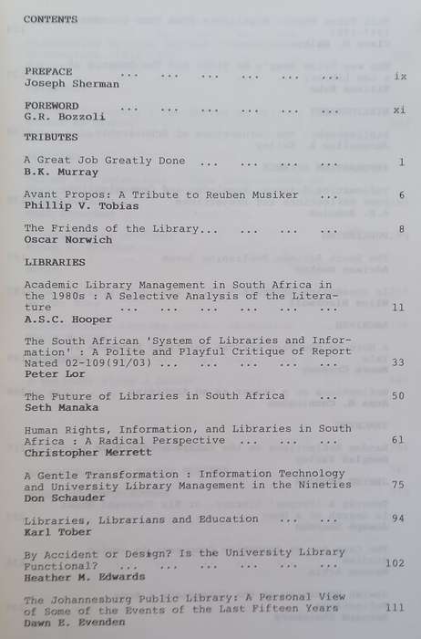 A World too Wide: Essays on Libraries and Other Themes in Honour of Reuben Musiker | Joseph Sherm...
