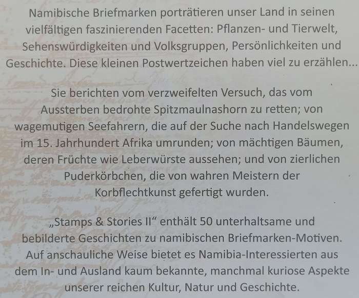 Stamps & Stories Band 2: 50 Geschichten zu Briefmarken-Motiven Namibias (German)