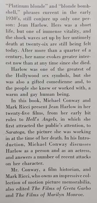 The Films of Jean Harlow | Michael Conway & Mark Ricci (Ed.)