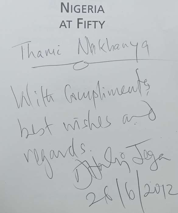 Nigeria at Fifty: Contributions to Peace, Democracy &amp; Development (Inscribed by Editor) | Att...
