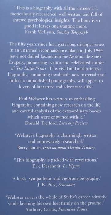 Antoine de Saint-Exupery: The Life and Death of the Little Prince | Paul Webster