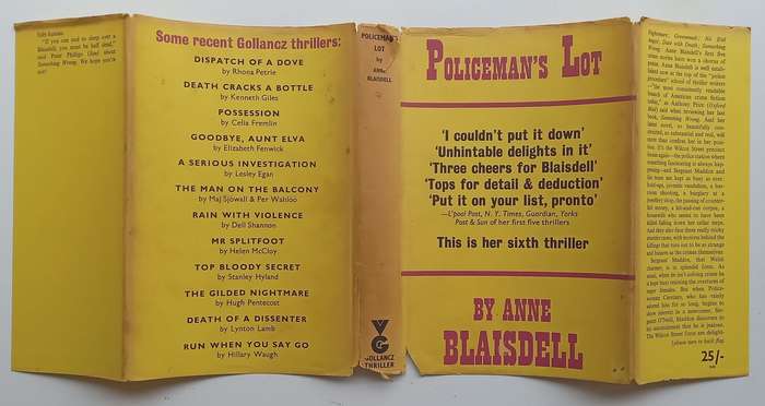 Policemans Lot (First Edition, 1969) | Anne Blaisdell