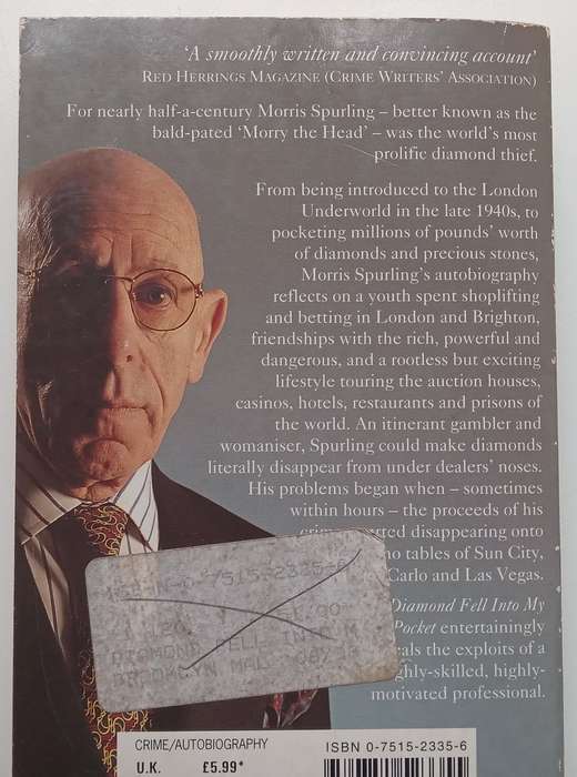A Diamond Fell Into My Pocket: The Extraordinary Story of the Worlds Greatest Jewel Thief | Mo...