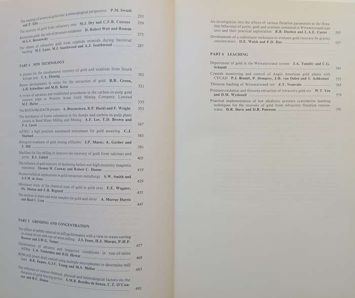 Gold 100: Proceedings of the International Conference on Gold Volume 2, Extractive Metallurgy of ...