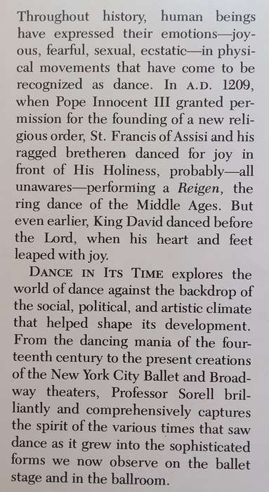 Dance in Its Time: The Emergence of an Art Form | Walter Sorrell