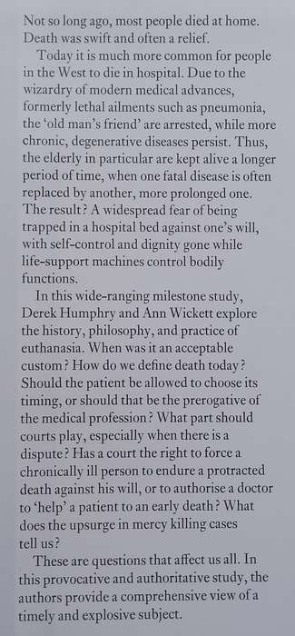 The Right to Die: Understanding Euthanasia | Derek Humphry & Ann Wickett