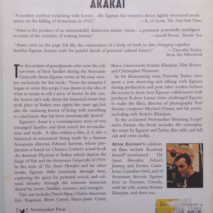 Aratat (Screenplay) | Atom Egoyan