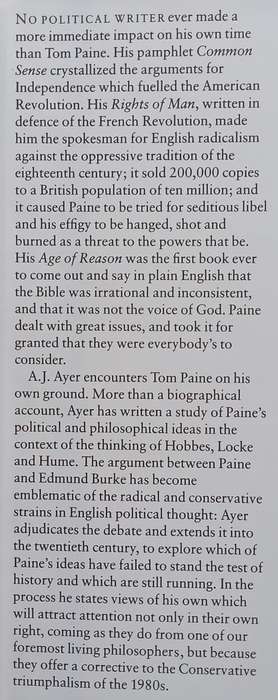 Thomas Paine | A. J. Ayer
