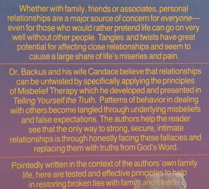 Untwisting Twisted Relationships: How to Restore Close Ties with Family and Friends | William Bac...