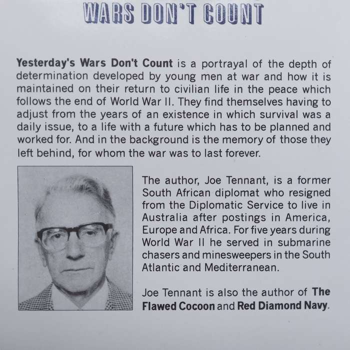 Yesterdays Wars Dont Count (Inscribed and Signed by Author) | Joe Tennant