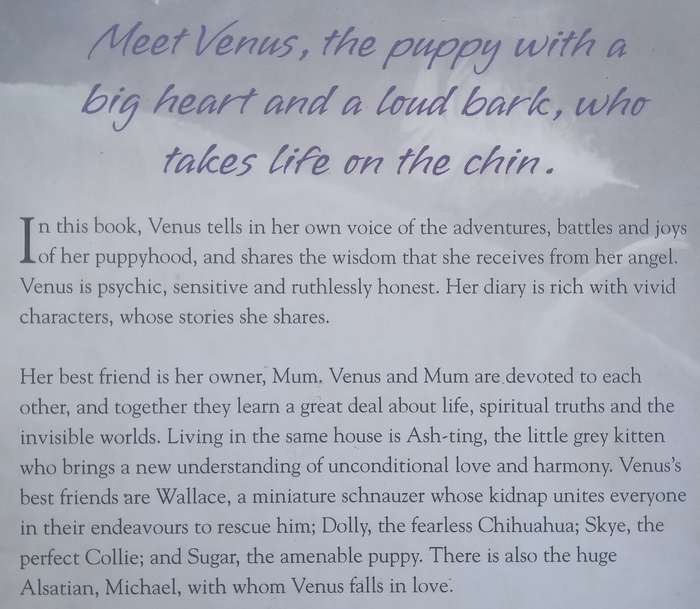 Venus: A Diary of a Puppy and her Angel | Diana Cooper