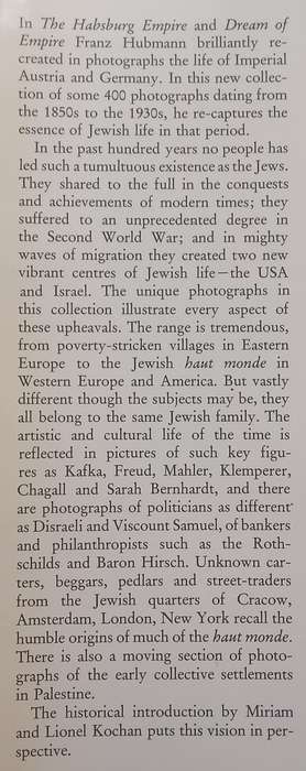 The Jewish Family Album: Yesterdays World in Old Photographs | Franz Hubman