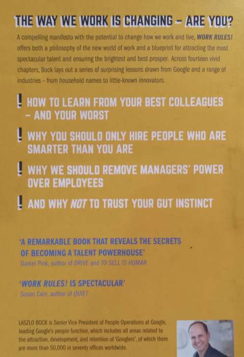 Work Rules! Insights from Inside Google That Will Transform How You Live and Lead | Laszlo Bock