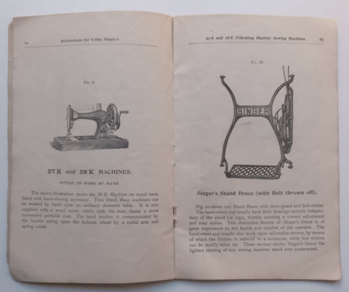 Instructions for Using the Singer Mfg. Co.s 27K and 28K Sewing Machines (Published 1906)