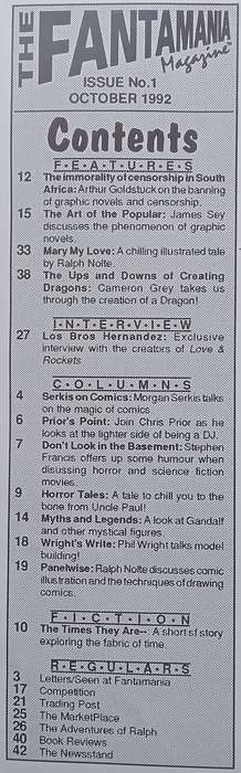 The Fantamania Magazine (Issue No. 1, October 1992)