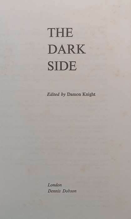 The Dark Side | Damon Knight (Ed.)