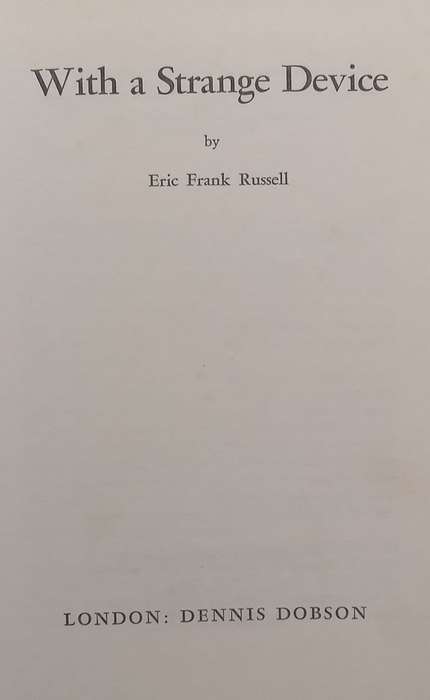 With a Strange Device | Erik Frank Russell
