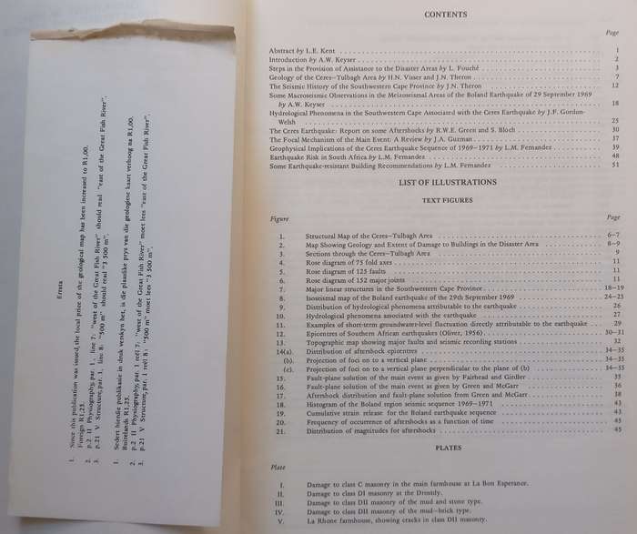The Earthquake of 29 September 1969 in the Southwestern Cape Province, South Africa (Seismologica...