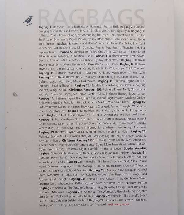 Ragbags: From the Ragbags of My Mind (Inscribed by Author) | John Brent Mills