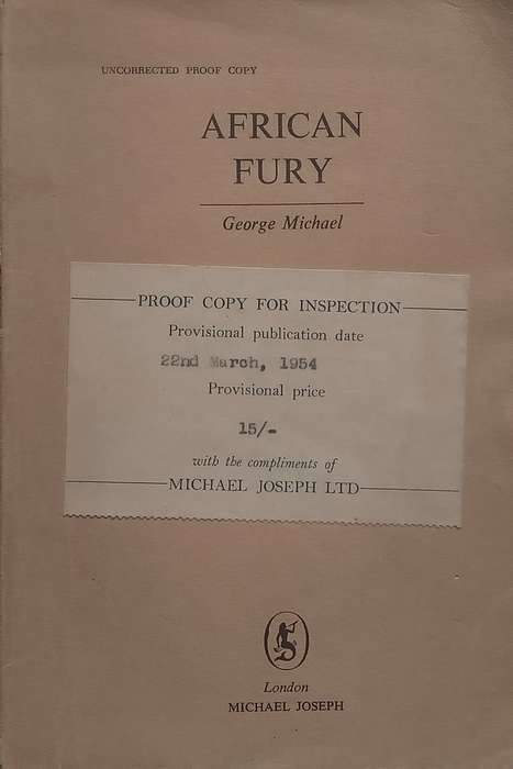 African Fury (Proof Copy) | George Michael