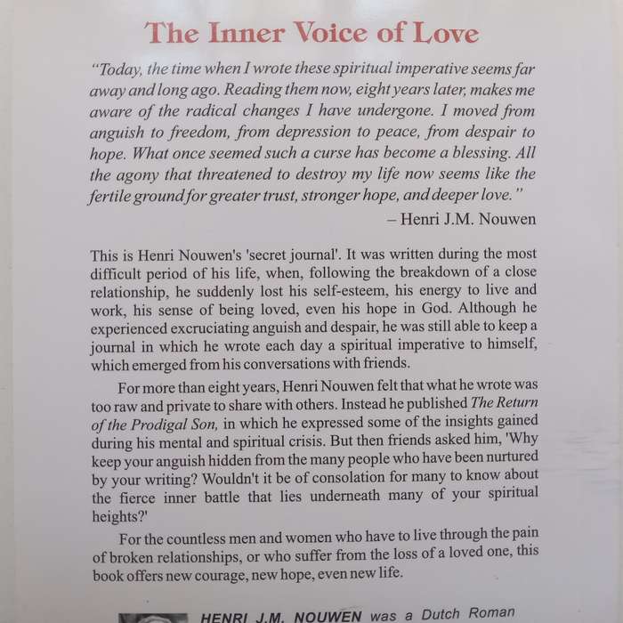 The Inner Voice of Love: A Journey Through Anguish to Freedom | Henri J. M. Nouwen