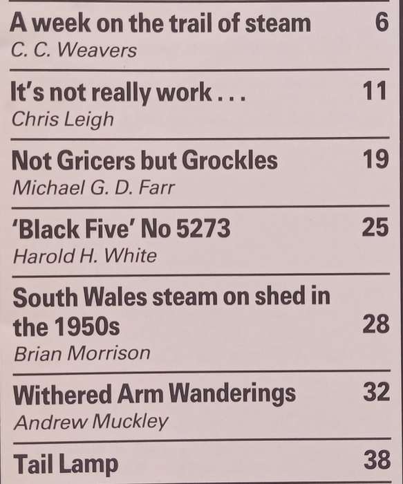 Steam Days (October-December 1988)