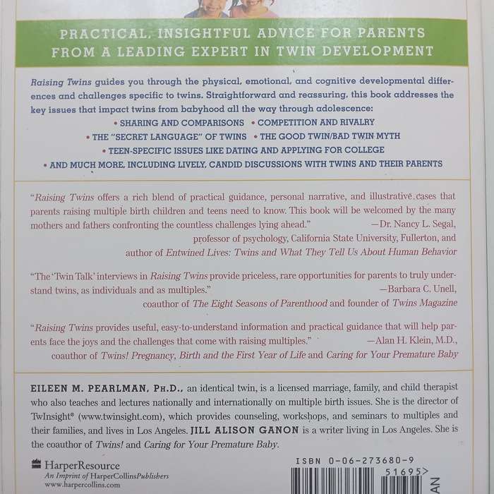 Raising Twins: From Birth Through Adolescence | Eileen M. Pearlman & Jill Alison