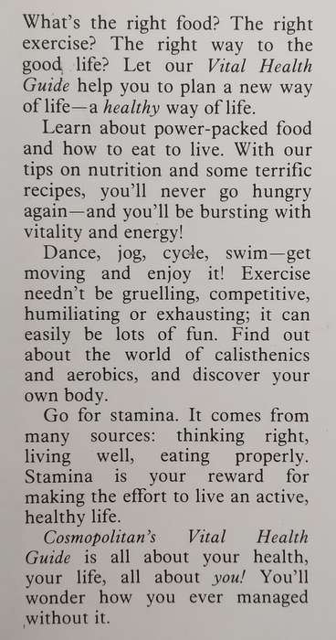 Cosmopolitan Vital Health Guide | Penny Vincenzi