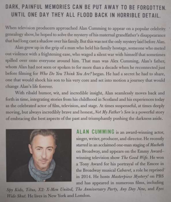 Not My Fathers Son: A Memoir | Alan Cumming