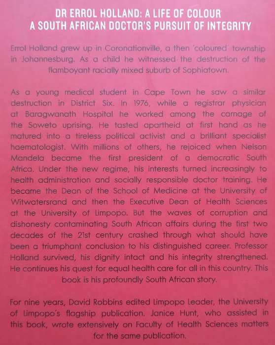 Dr Errol Holland: A Life of Colour (Inscribed by Errol Holland) | David Robbins