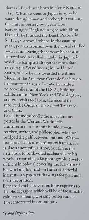 Bernard Leach: A Potters Work | J. P. Hodin
