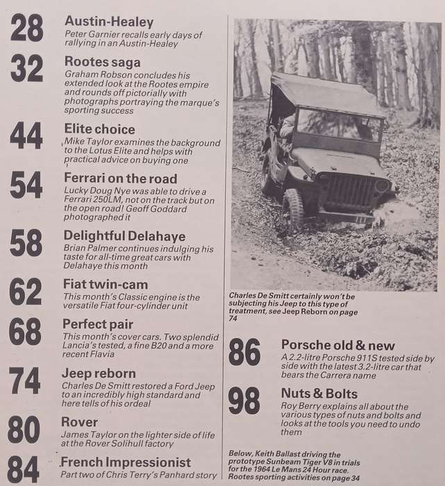 Thoroughbred & Classic Cars (October 1984)