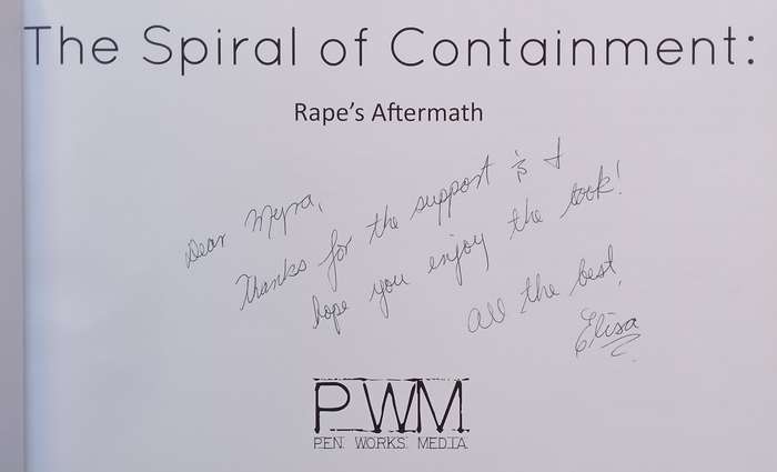 The Spiral of Containment: Rapes Aftermath (Inscribed by Author) | Elisa L. Iannacone