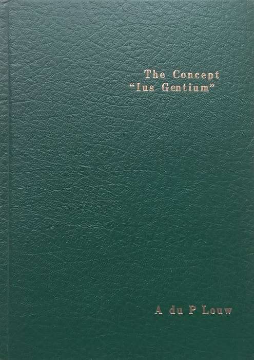 The Concept Ius Genitum | Andre du Preez Louw