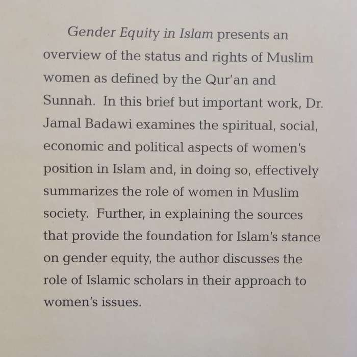 Gender Equity in Islam: Basic Principles | Jamal Badawi