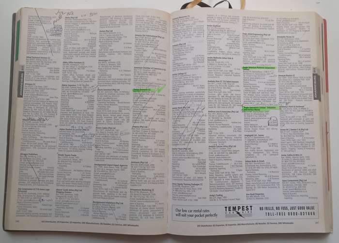 Gaffneys Business Contacts 2001 (14th Ed.)