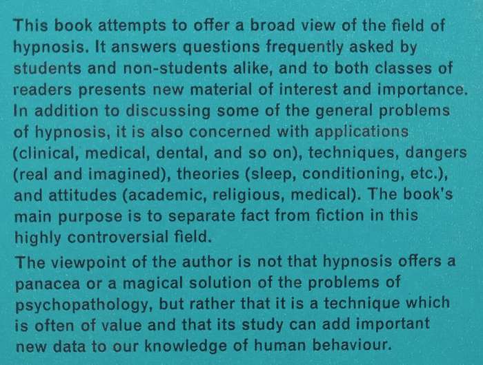 Hypnosis: Fact and Fiction | F. L. Marcuse