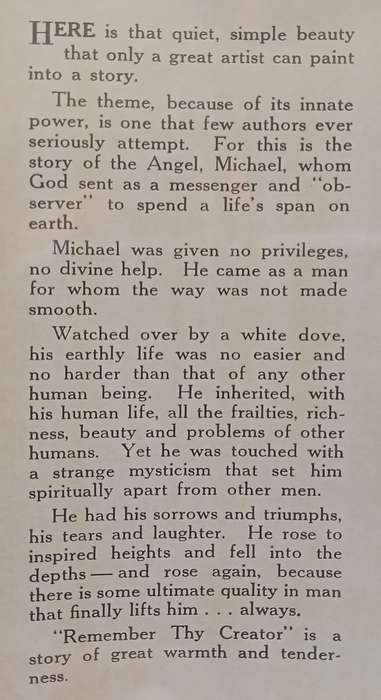 Remember thy Creator (Scarce, Published 1948) | Ben Hecht