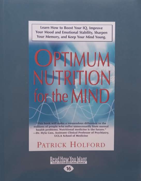 Optimum Nutrition for the Mind (Large Print Edition) | Patrick Holford
