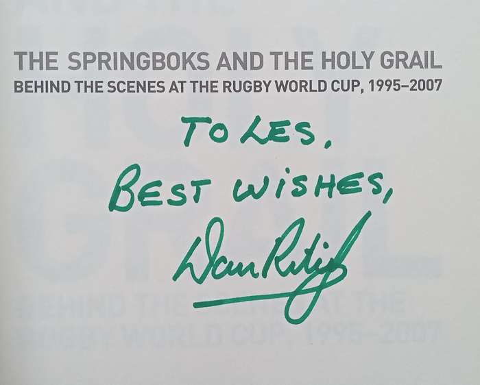 The Springboks and the Holy Grail (Inscribed by Author) | Dan Retief