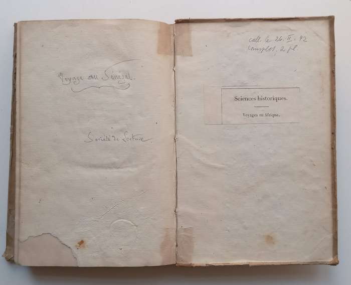 Voyage dans LInterieur de LAfrica (Signed by Author, Vol. 1 Only, Published 1820, French Te...