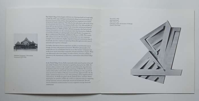 Frank Stella: Polish Wooden Synagogues Constructions from the 1970s (Catalogue to Accompany th...
