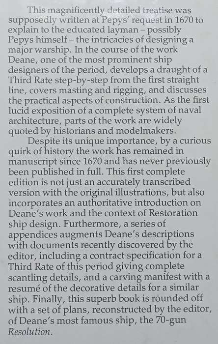 Deanes Doctrine of Naval Architecture, 1670 | Brian Lavery (Ed.)